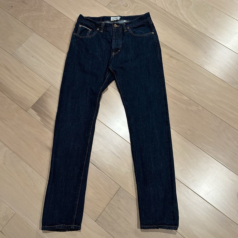 Taylor Stitch The Slim Jean Mid Wash Organic Selvedge Men’s 31 Measured